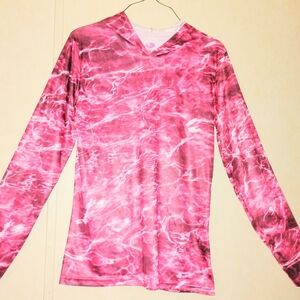 Mossy Oak Pink Water Pattern Hoodie